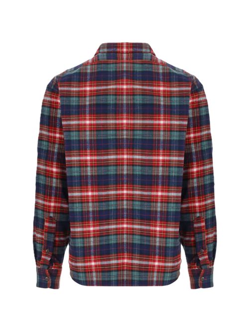 Classic Fit plaid flannel work shirt Polo Ralph Lauren | 710-B24182-0017392 NAVY RED MULTI